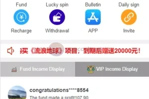 【双语言理财系统】海外产品投资系统+项目投资源码